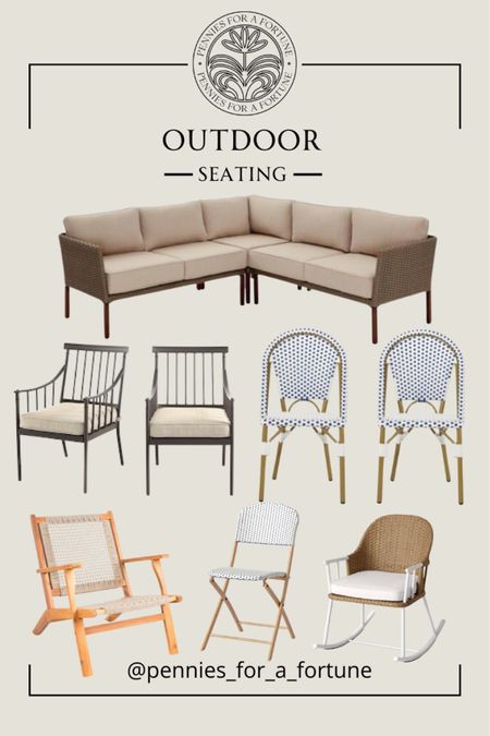 Here are a few outdoor seating options for you to choose from! 
Ltk home, ltk outdoor, patio finds, chair finds, ltk seating

#LTKOver40 #LTKHome #LTKSaleAlert