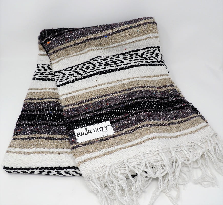 Authentic Mexican Blanket San Felipe Tan Wingman Baja Cozy | Walmart (US)