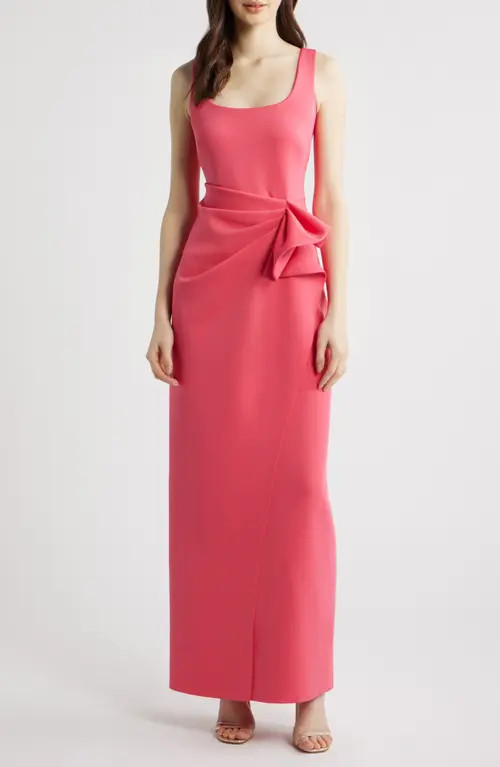 Vince Camuto Gathered Waist Column Dress in Coral at Nordstrom, Size 8 | Nordstrom