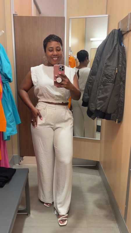 I’m a sucker for a matching set #targethaul high waist wide leg pants cropped top

#vacationoutfit

#LTKFind #LTKSeasonal