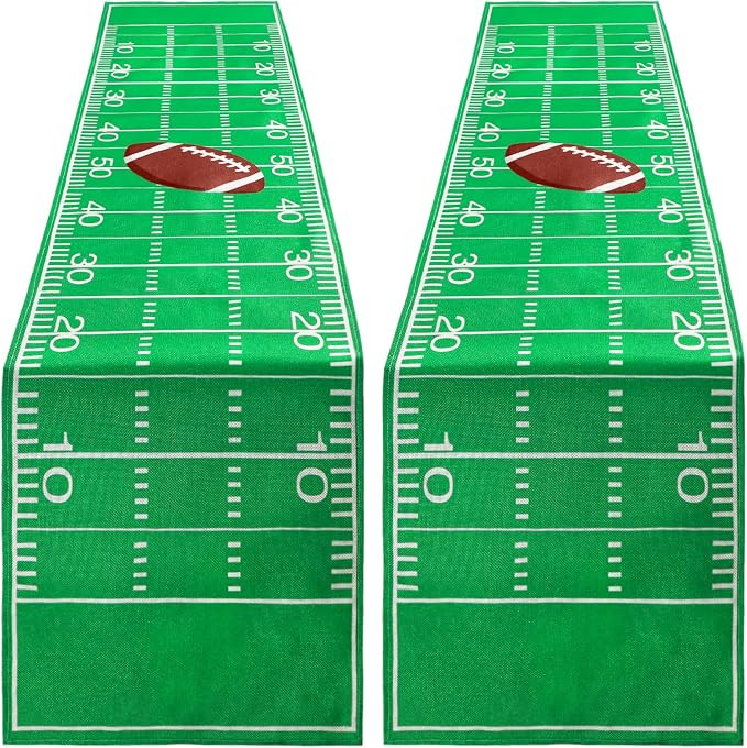 Tegeme 2 Pcs Football Table Runner Disposable, Game Day Party Football | Amazon (US)