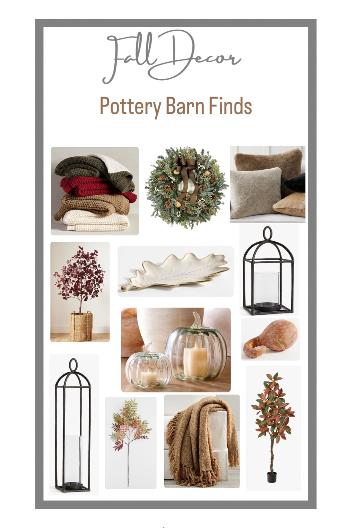 Fall decor ideas - Pottery Barn Finds. Several items on clearance. Home decor ideas, timeless decor

#LTKhome #LTKsalealert #LTKSeasonal