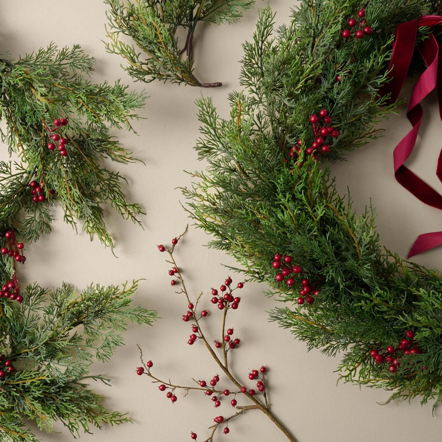 Red Berry and Cedar Wreath | Magnolia