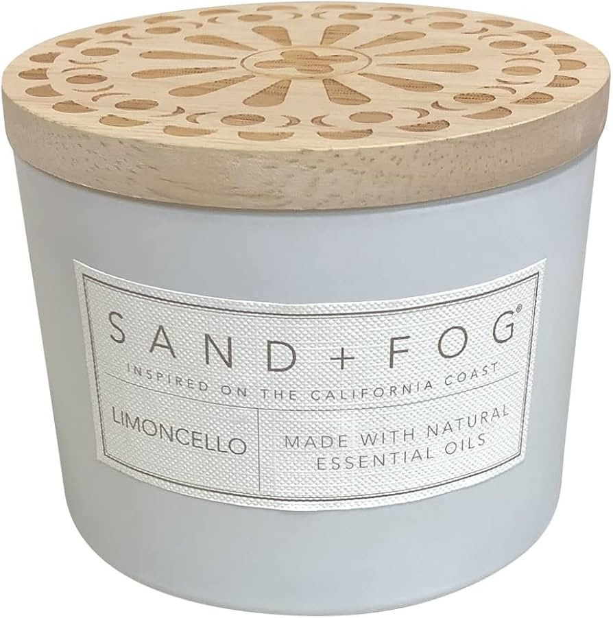 Sand + Fog Scented Candle - Limoncello – Additional Scents and Sizes – 100% Cotton Lead-Free ... | Amazon (US)