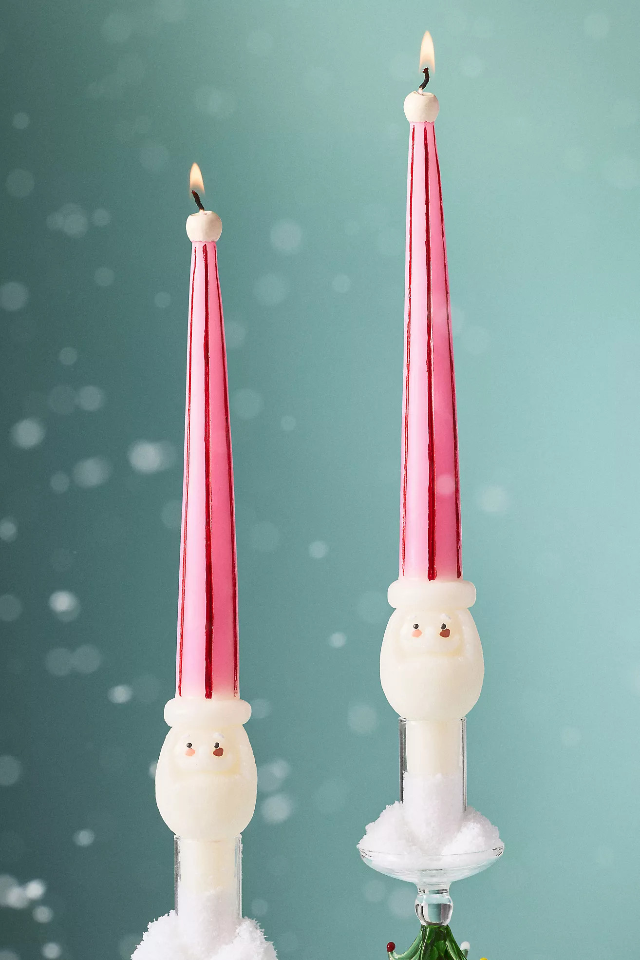 Santa Taper Candles, Set of 2 | Anthropologie (US)