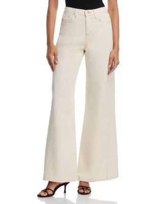 Beau High Rise T Seam Wide Leg Jeans in Macadamia | Bloomingdale's (US)