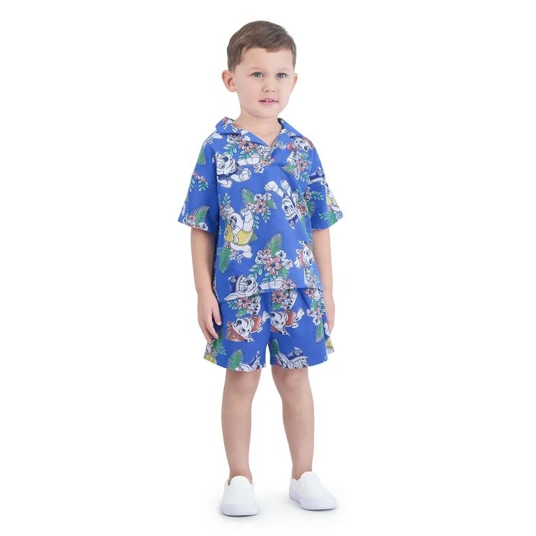 Paw Patrol Toddler Boys’ Resort Shirt and Shorts Set, 2-Piece, Sizes 12M-5T | Walmart (US)