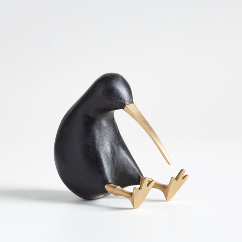 Black Wood Kiwi Bird | Crate & Barrel | Crate & Barrel