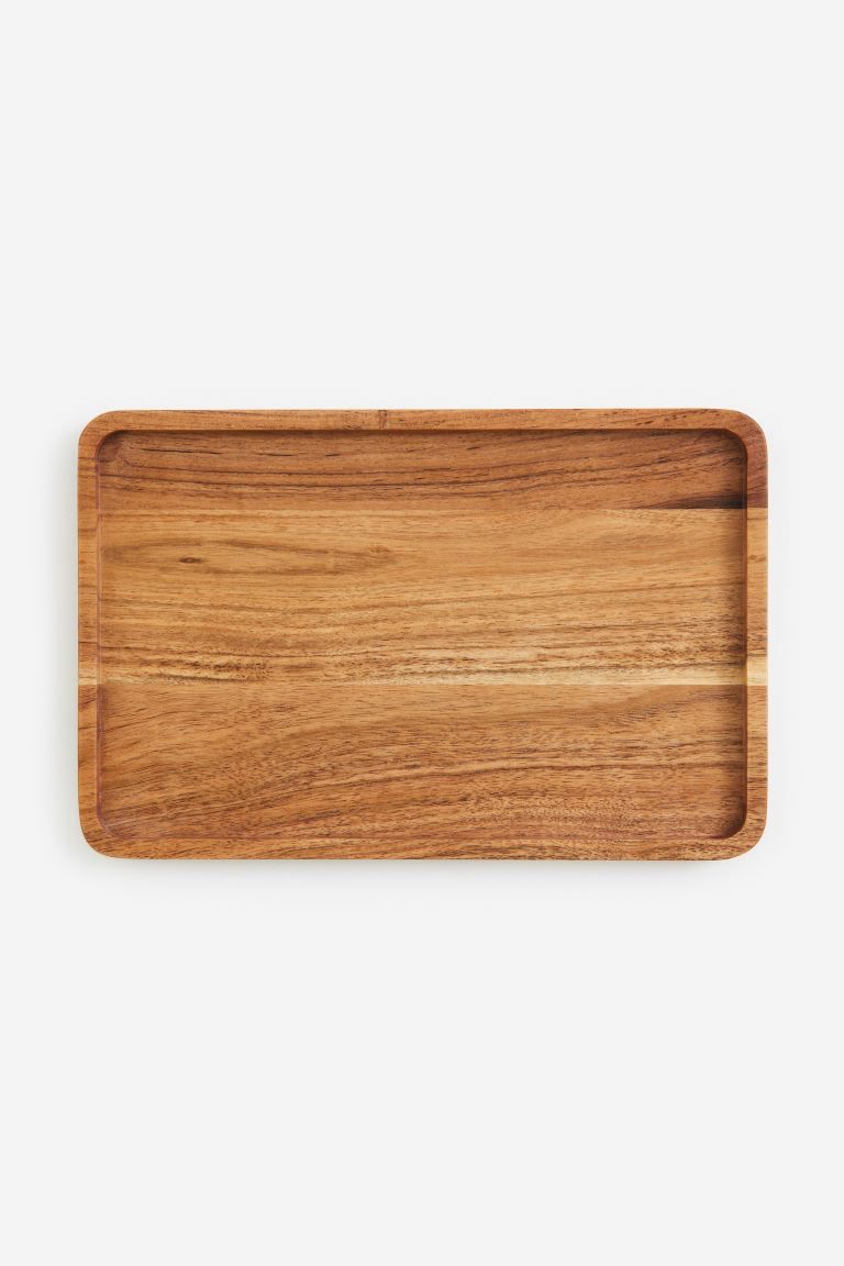Wooden Tray - Wood/acacia wood - Home All | H&M US | H&M (US + CA)
