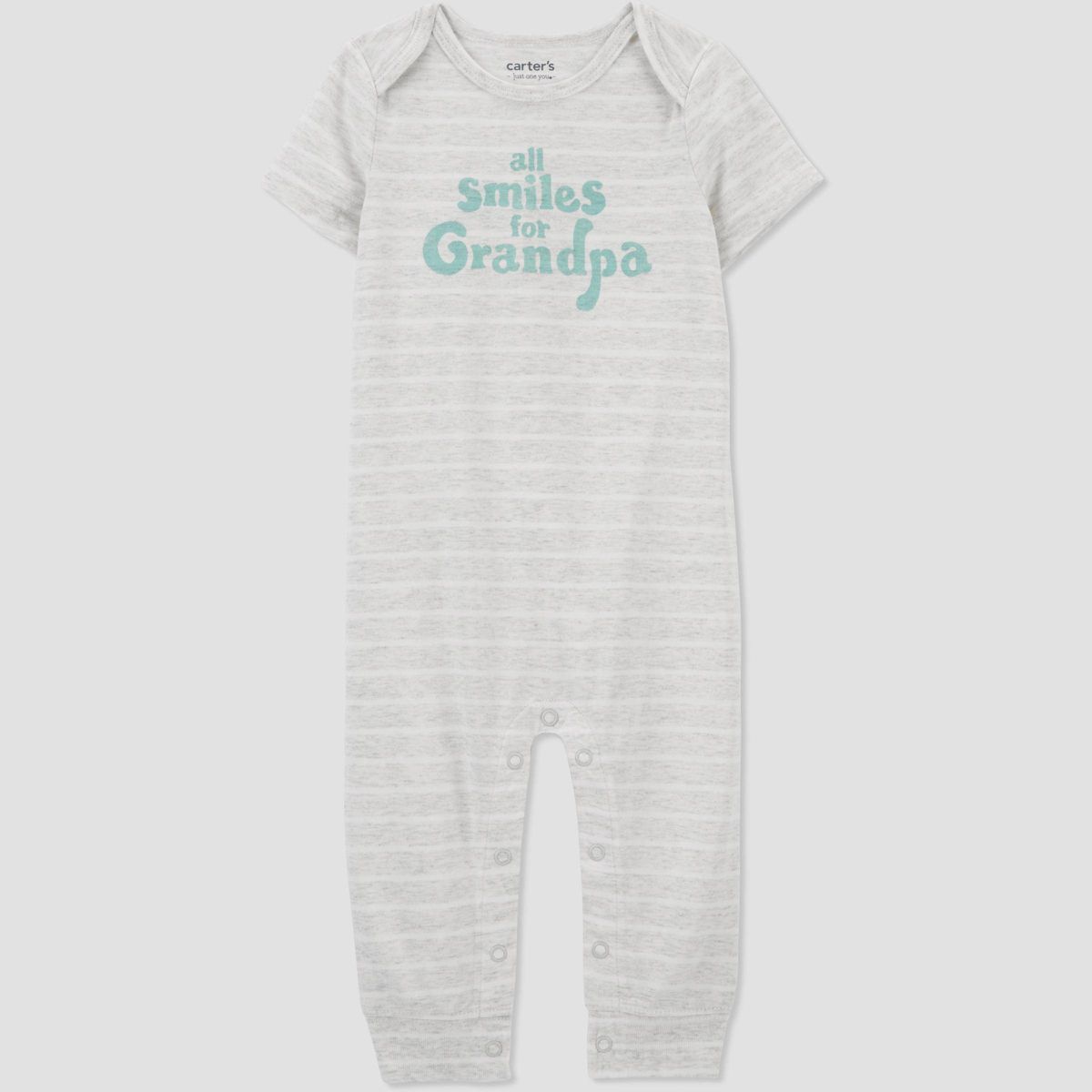 Carter's Just One You®️ Baby Family Love Grandpa Romper - Blue/Gray | Target