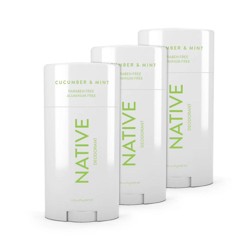 Native Cucumber & Mint Deodorant for Women - 2.65oz/3pk | Target