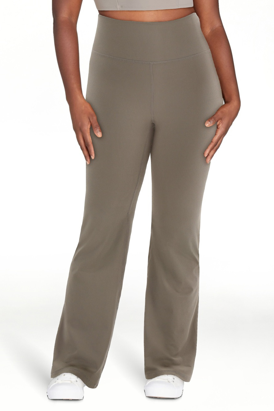 Avia Women's Ribbed SoftSculpt Flare Active Leggings with UPF 50, Sizes XS-XXXL | Walmart (US)