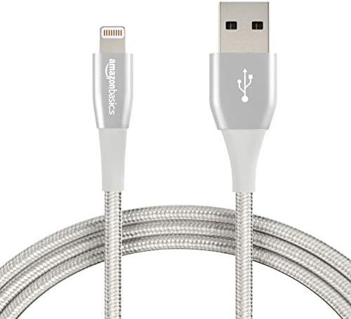 Amazon Basics Double Nylon Braided USB A Cable with Lightning Connector, Premium Collection, MFi ... | Amazon (US)