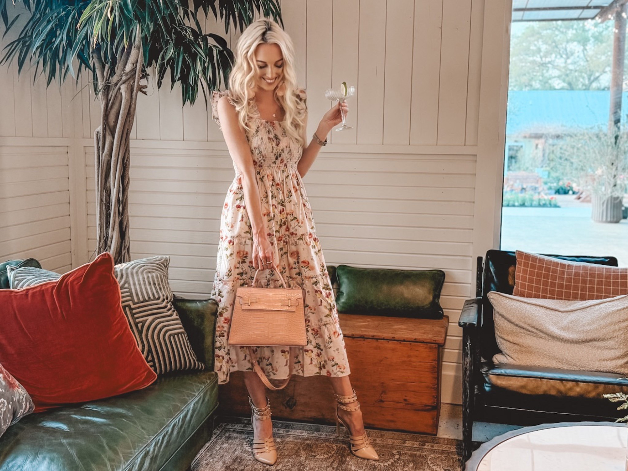 Casual but cute floral spring dress // my favorite wear anywhere spring dress this season // hill house home dress // bunch outfit // Easter outfit ideas 

#LTKStyleTip #LTKItBag #LTKSeasonal