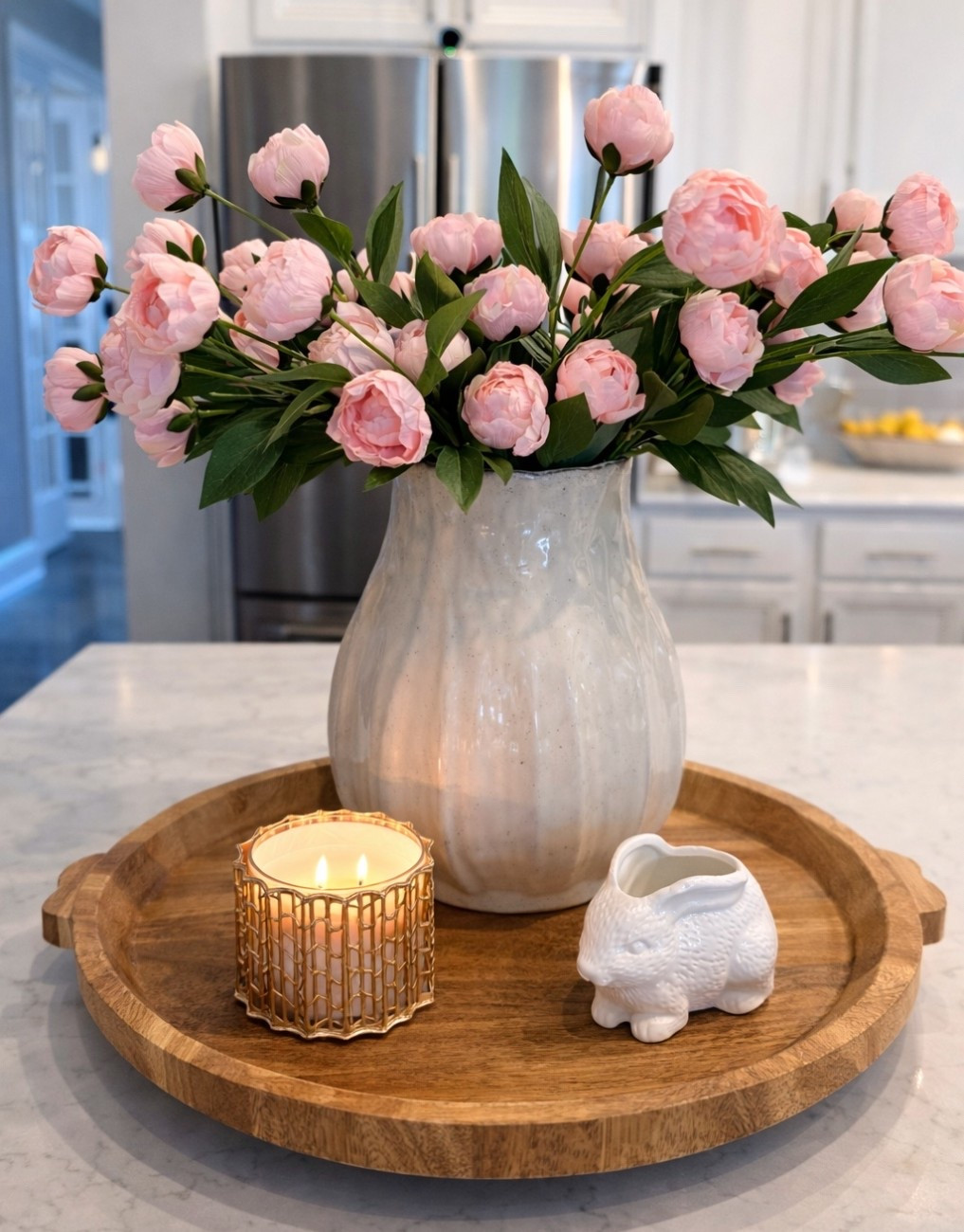 Swapped out my clay vase for this white one and I’m loving how much cleaner it looks. It brightens up the whole space and lets the flowers be the star. Sometimes the smallest switch makes the biggest difference.😍

#LTKSpringSale #LTKSeasonal #LTKHome
