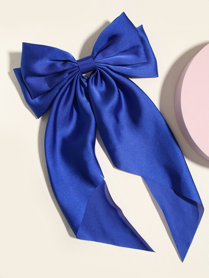 1 Piece Satin Bowknot Silk Hair Clip, Regular Wear Accessory Claw Clips Hair Claws Hair Barrettes | SHEIN