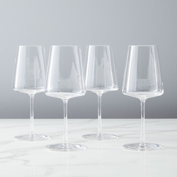 Horizon Lead-Free Crystal White Wine Glass Sets | West Elm (US)