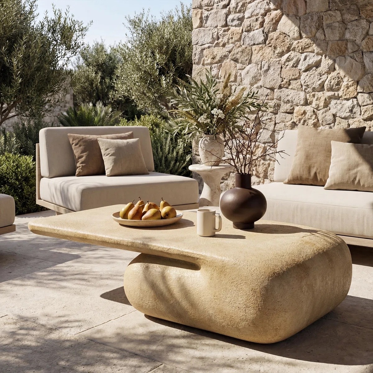 With its carved, stone-like silhouette and warm sand tone, this coffee table reflects the raw elegance of natural landscapes while maintaining a refined modern edge. ON SALE and under $1,000.

Keywords:

* organic modern coffee table
* sand toned coffee table
* indoor outdoor coffee table
* sculptural coffee table
* natural stone style table
* cave inspired furniture
* organic modern décor
* minimalist coffee table
* earthy home décor
* modern sculptural furniture
* neutral coffee table
* patio coffee table
* living room coffee table
* natural texture furniture
* desert inspired décor
* contemporary organic design
* artistic coffee table
* stone effect table
* modern natural furniture
* home décor centerpiece

#LTKSaleAlert #LTKHome #LTKSeasonal
