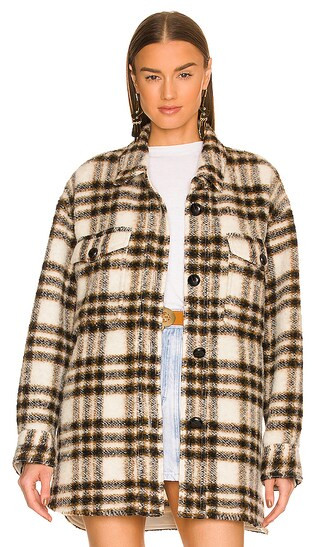 Isabel Marant Harveli Coat in Ecru | Revolve Clothing (Global)