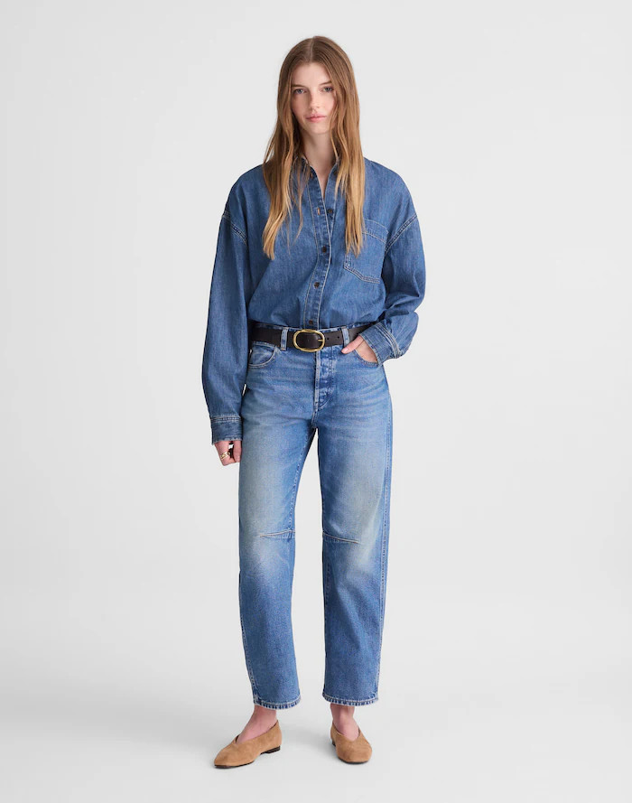 The Darted Barrel-Leg Jean | Madewell