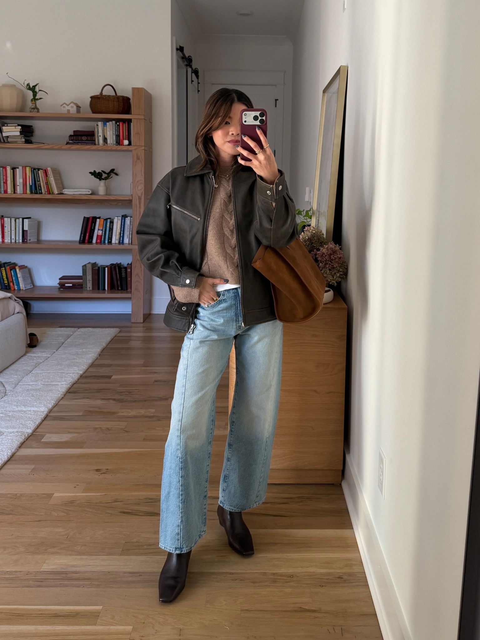 Sizing info: jeans size 24 in this is how I roll, sweater size XS, jacket size XS!

petite fashion, get dressed with me, outfit inspiration, ootd, nashville outfit, Nashville influencer, petite style, vacation style, casual outfits, mom style, petite pants, spring outfits, spring outfit info, spring pants, spring outfit idea, spring top, spring bag, spring sweater, spring shoes, winter outfit, winter pants, winter outfit inpso, winter outfit idea, winter top, winter style, winter sweater, cozy sweater, cold weather sweater, cold weather outfit, bag, purse, denim, jeans, boots, leather jacket,  

 

#LTKootd #LTKSeasonal #LTKPetite