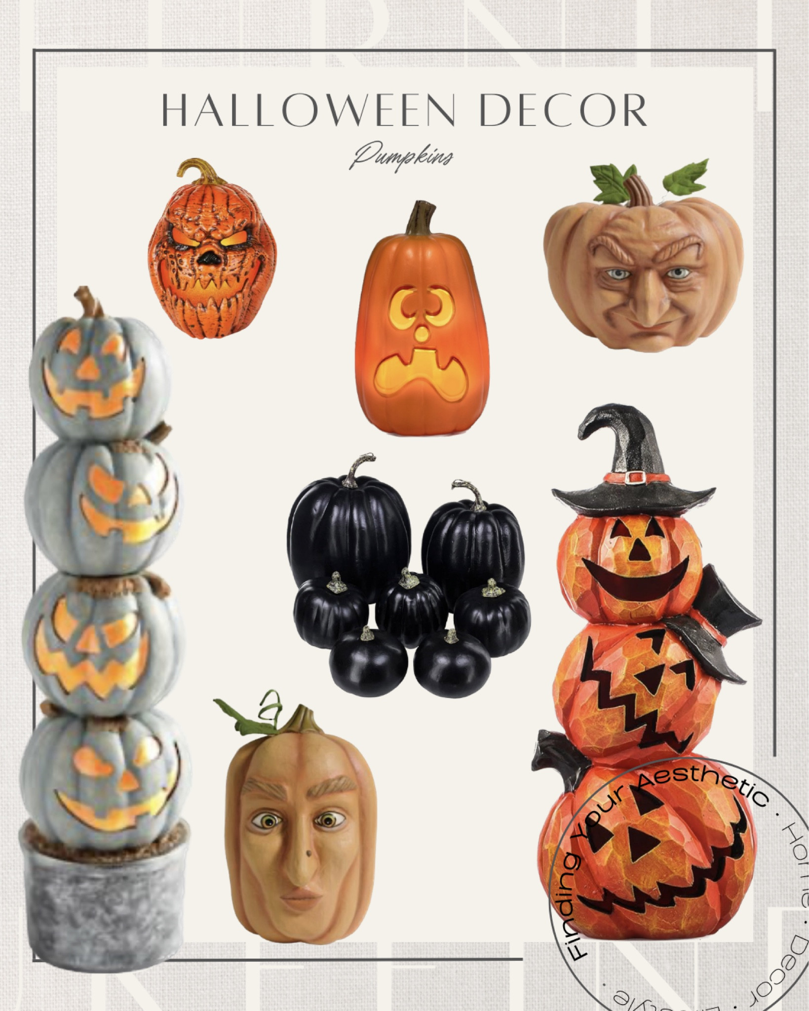 Halloween Jack o lantern pumpkins -
A mix of spooky and fun. I love the expressive ones! 

Halloween decor, Halloween pumpkins, Jack o lanterns, pumpkin topiary, outdoor Halloween, target Halloween, Amazon Halloween, Amazon decor, seasonal decor

#LTKHalloween #LTKhome #LTKSeasonal