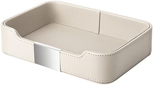 SANZIE luxury leather tray with hardware jewellry storage,organizer for Keys,Phone,Wallet,Coin Ch... | Amazon (US)