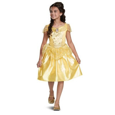 Disney Beauty and the Beast Princess Belle Toddler Halloween Costume Dress XS (3-4T): Belle Costume for Girls, Fairytale Storybook, Yellow, Polyester | Target