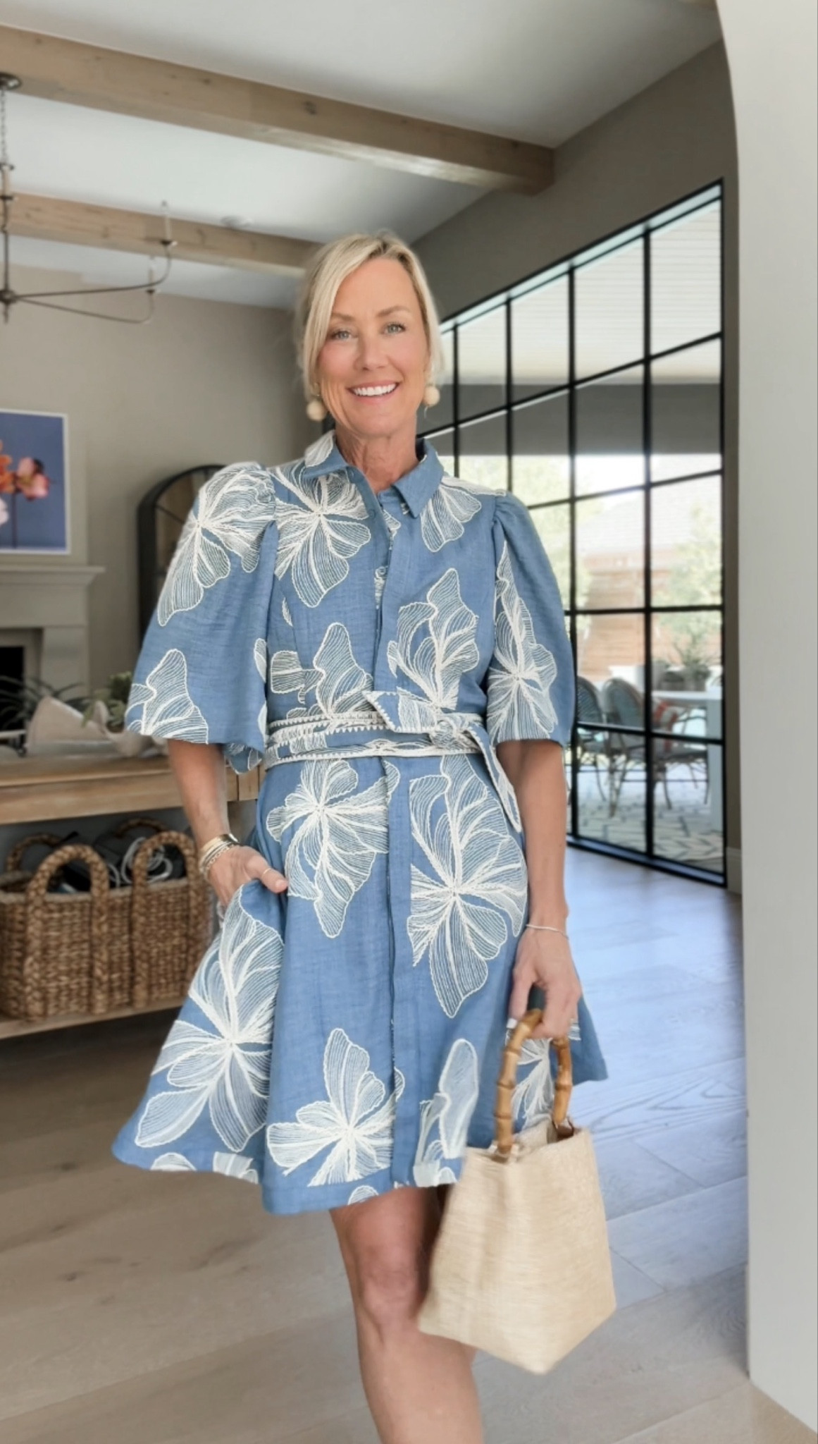 How adorable is this embroidered chambray dress? Loving the details on this one. 
Dress: XS

#LTKSeasonal #LTKOver40 #LTKootd
