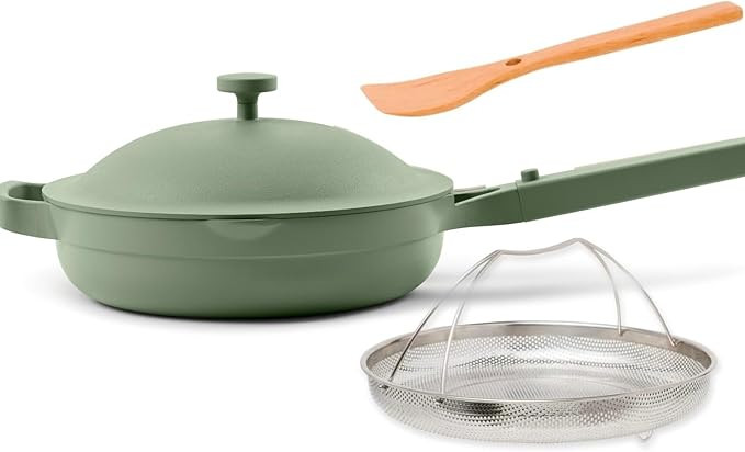 Our Place 10.5-Inch Ceramic Nonstick Skillet Pan, Toxin-Free with Stainless Steel Handle, Oven Sa... | Amazon (US)