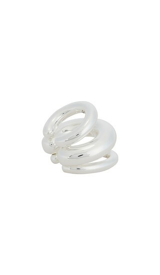 Jenny Bird Tome Triple Ear Cuff in Metallic Silver. | Revolve Clothing (Global)