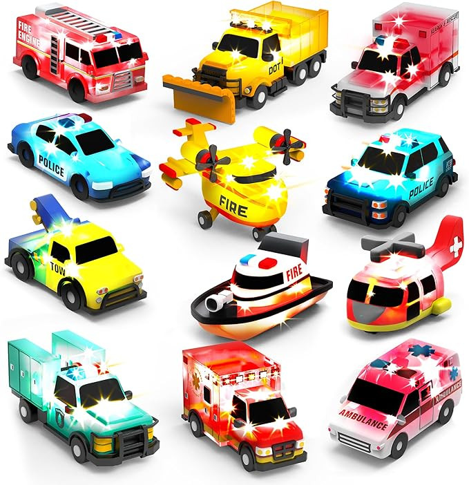Tub Works® Emergency™ Cars Light Up Bath Toys, 12 Pack | Water-Activated Light Up Toys Flash &... | Amazon (US)
