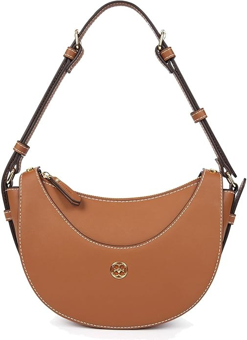 Missnine Shoulder Bag for Women Small Purse Vegan Leather Hobo Bags Crescent Clutch Tote Handbag ... | Amazon (US)