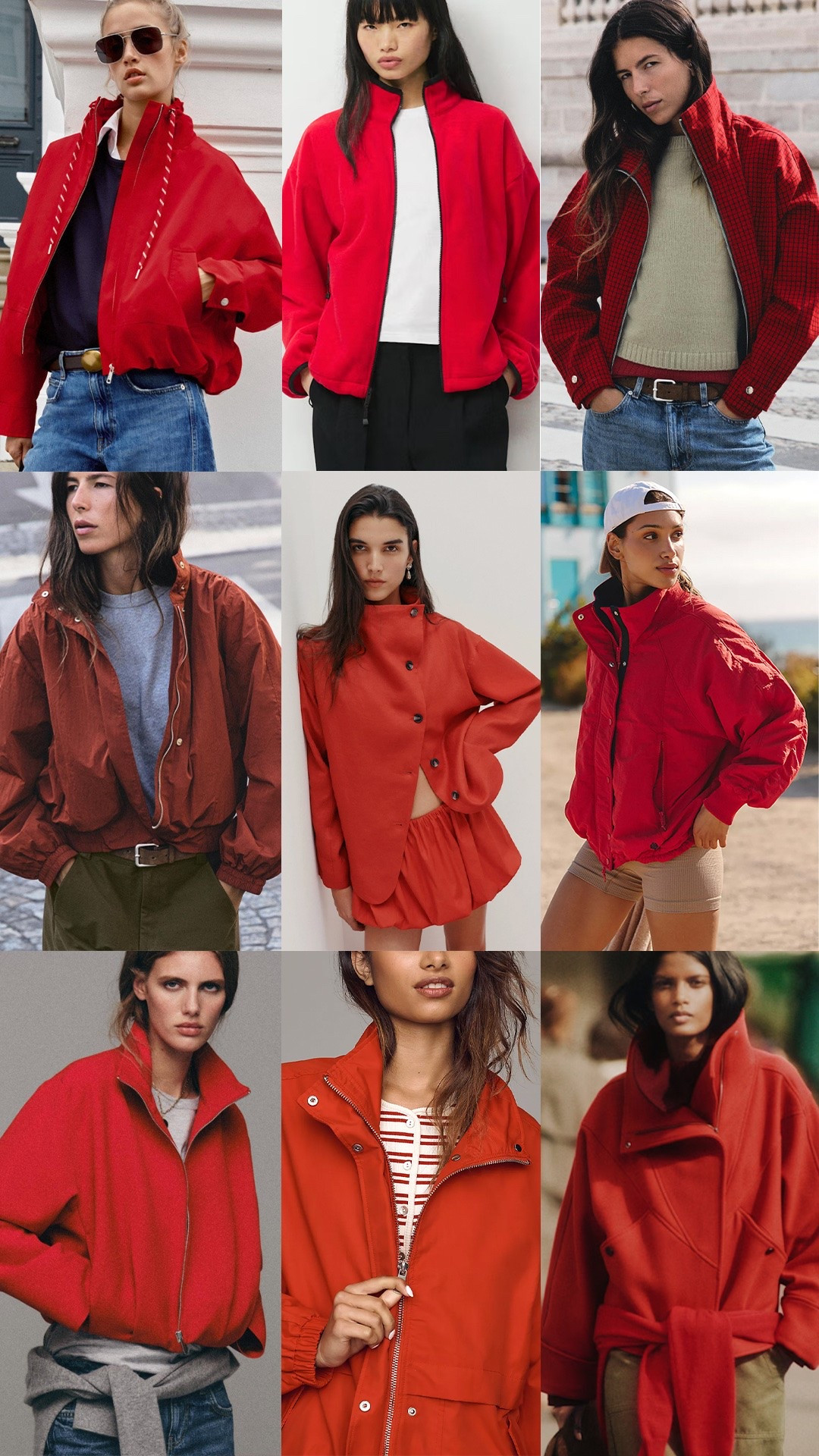 9 red jackets I ❤️