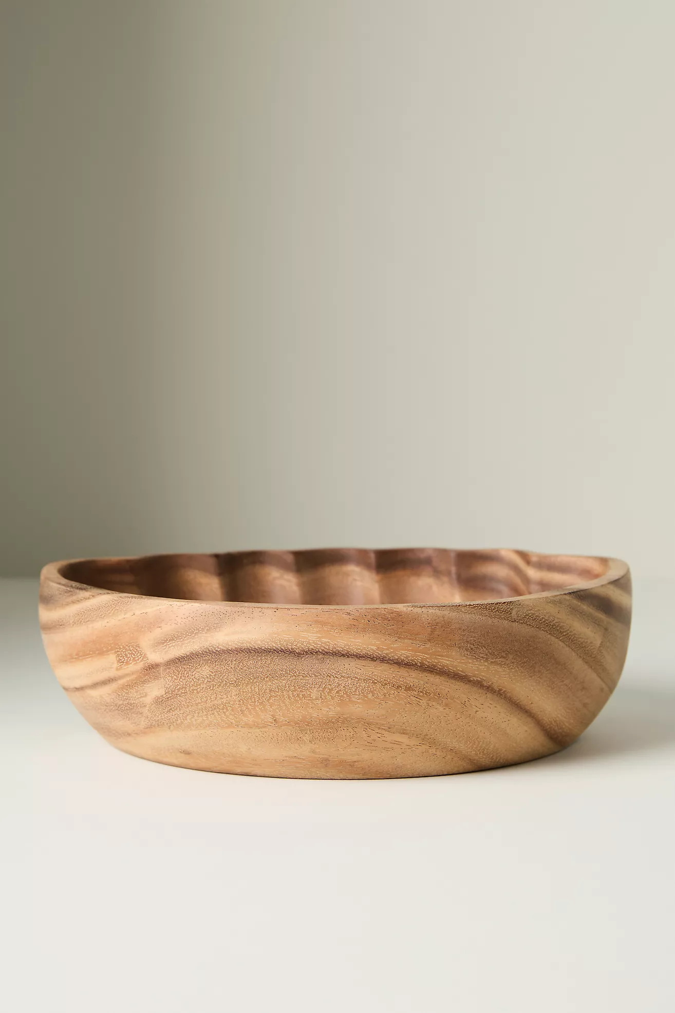 Wood Shell Serve Bowl | Anthropologie (US)