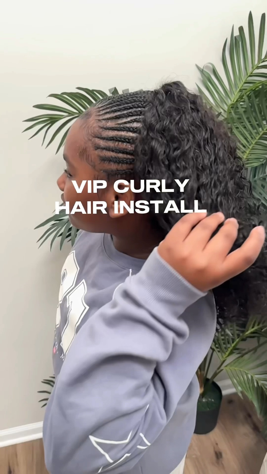 VIP curly hair on my daughter’s half braids and curls in the back style 😍🔥 love this hair. Easy to detangle and curls well. Two bundles of the 18inch Burmese curl shown here. #hair #girlshairstyles #bundles #briads 

#LTKmomlife #LTKBeauty #LTKKids