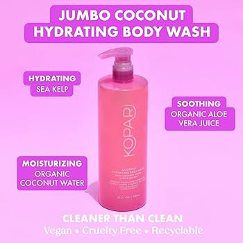 Kopari Jumbo Coconut Hydrating Body Wash with Organic Coconut Water, Sea Kelp and Aloe Vera, Luxu... | Amazon (US)
