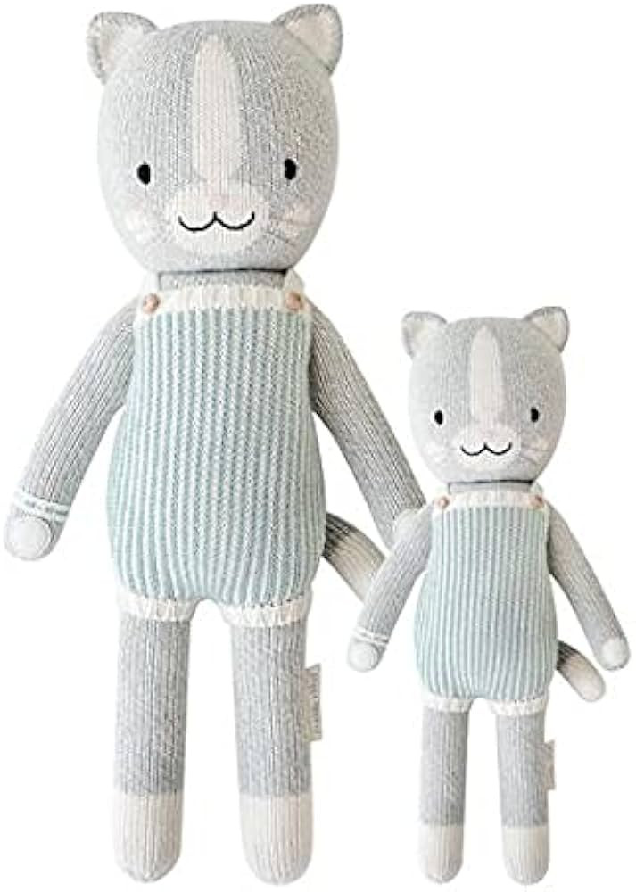 cuddle + kind Dylan The Kitten Little 13" Hand-Knit Doll – 1 Doll = 10 Meals, Fair Trade, Heirl... | Amazon (US)