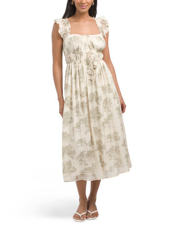Midi Dress With Tassel And Bead Trim | Casual Dresses  | Marshalls | Marshalls