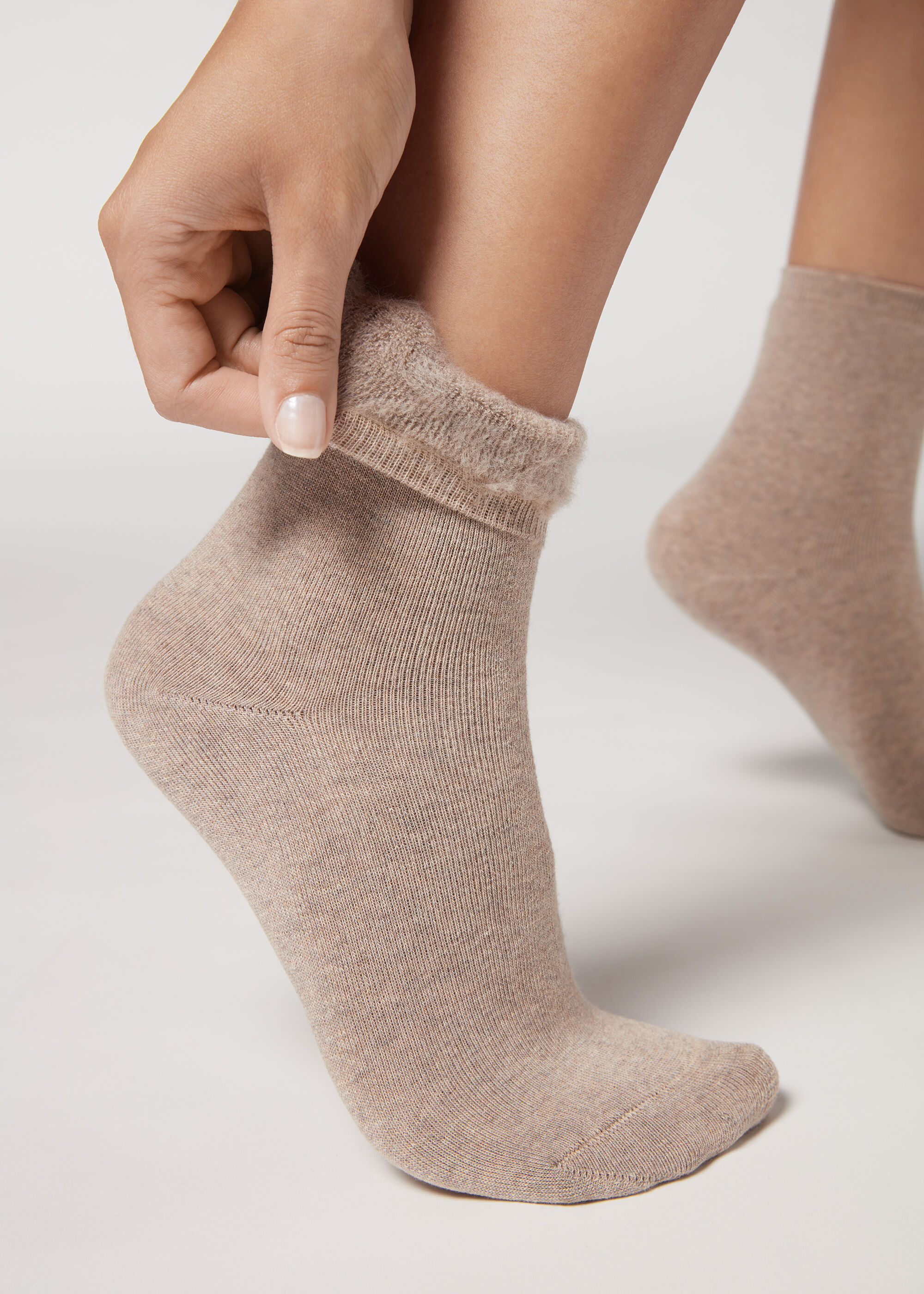Short Cotton Thermal Socks | Calzedonia US