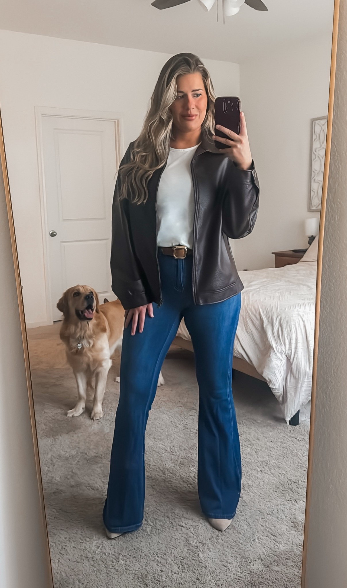 Love a leather jacket moment! 

#LTKMidsize #LTKSeasonal #LTKTall