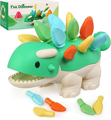 Hirger Spike The Fine Motor Dinosaur - 14 Pieces, Ages 18+ Months Toddler Dinosaur Learning Toys,... | Amazon (US)