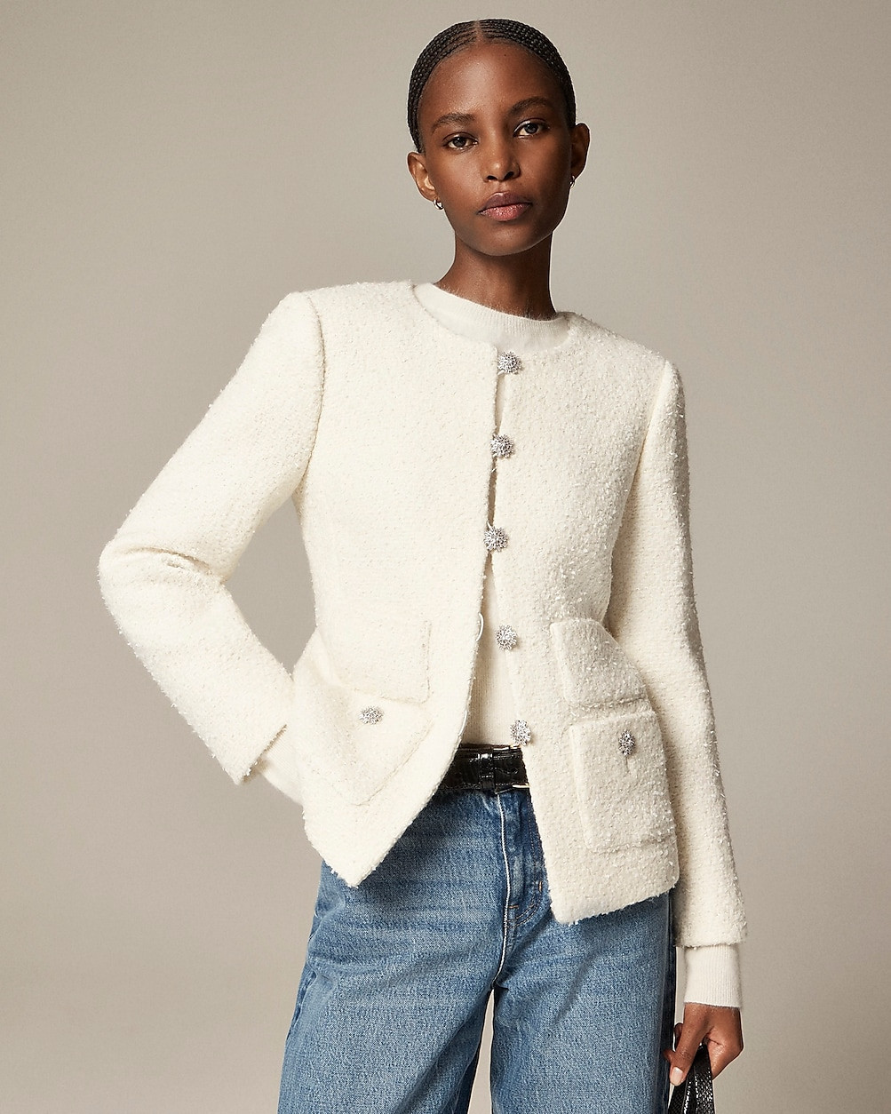 Collection lady jacket in textured tweed | J. Crew US