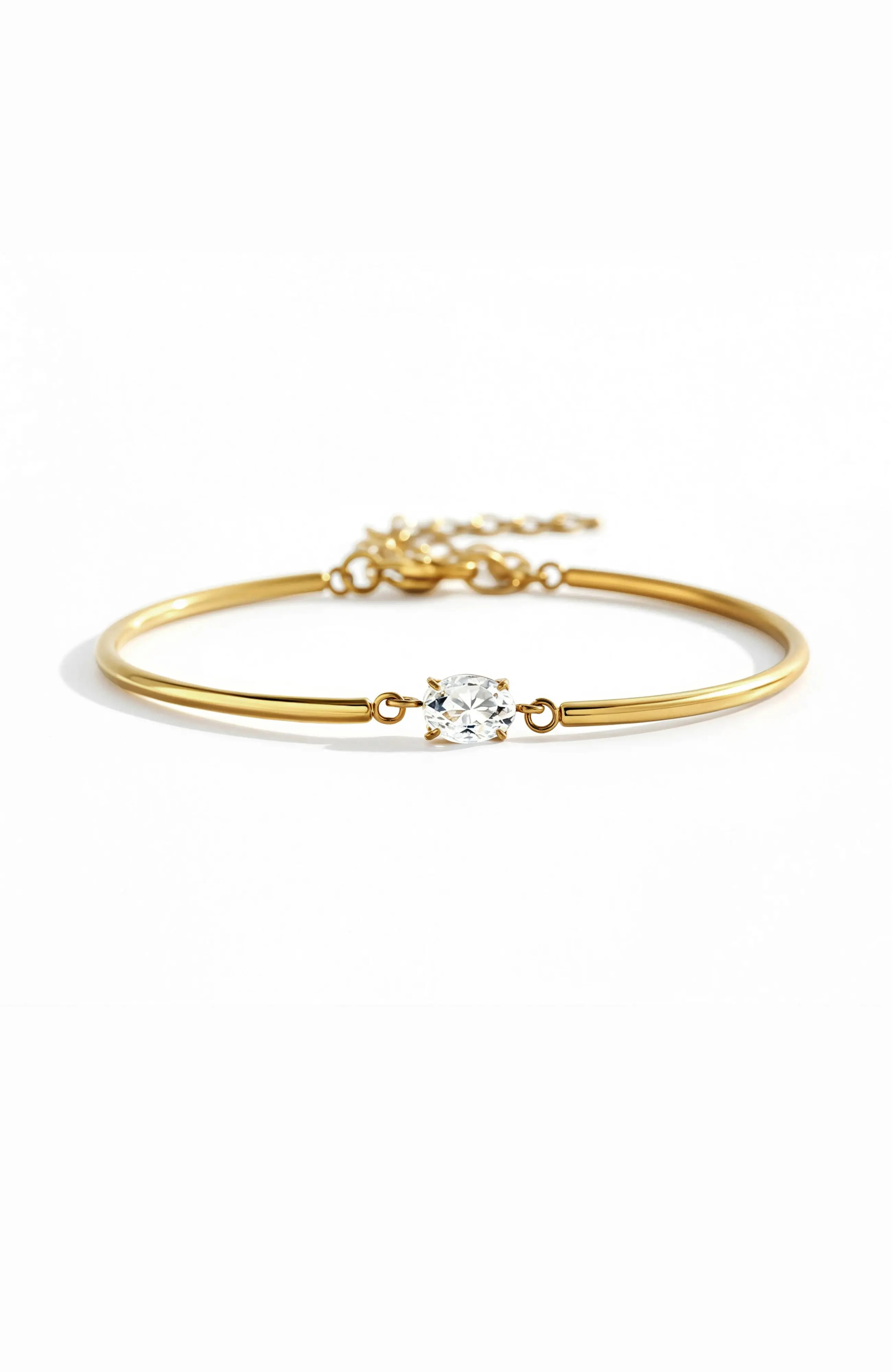 Mint & Lily Oval Gemstone Cuff Bracelet (Women) | Nordstrom | Nordstrom