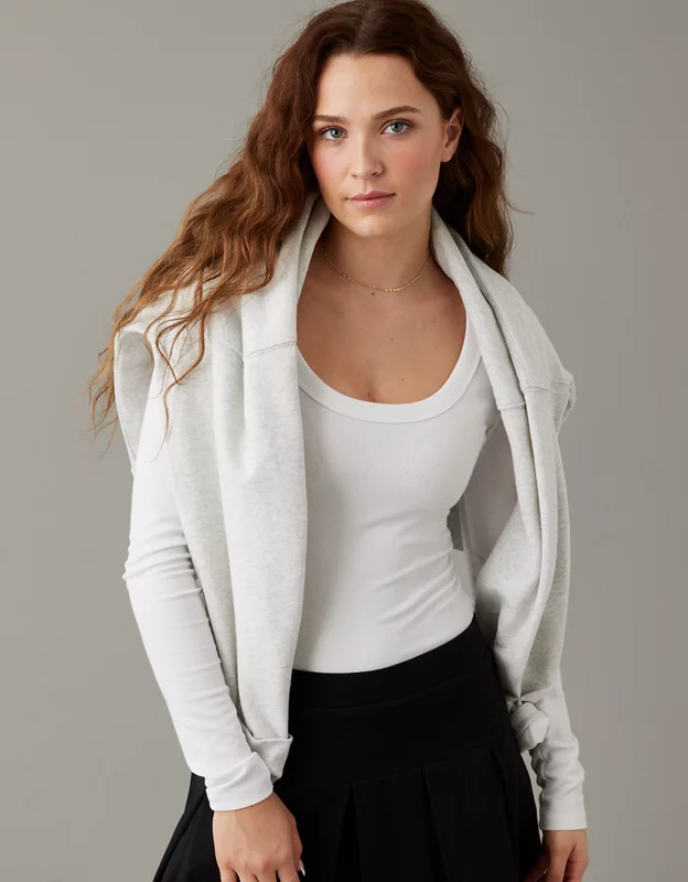 AE Long-Sleeve Scoop Bodysuit | American Eagle Outfitters (US & CA)