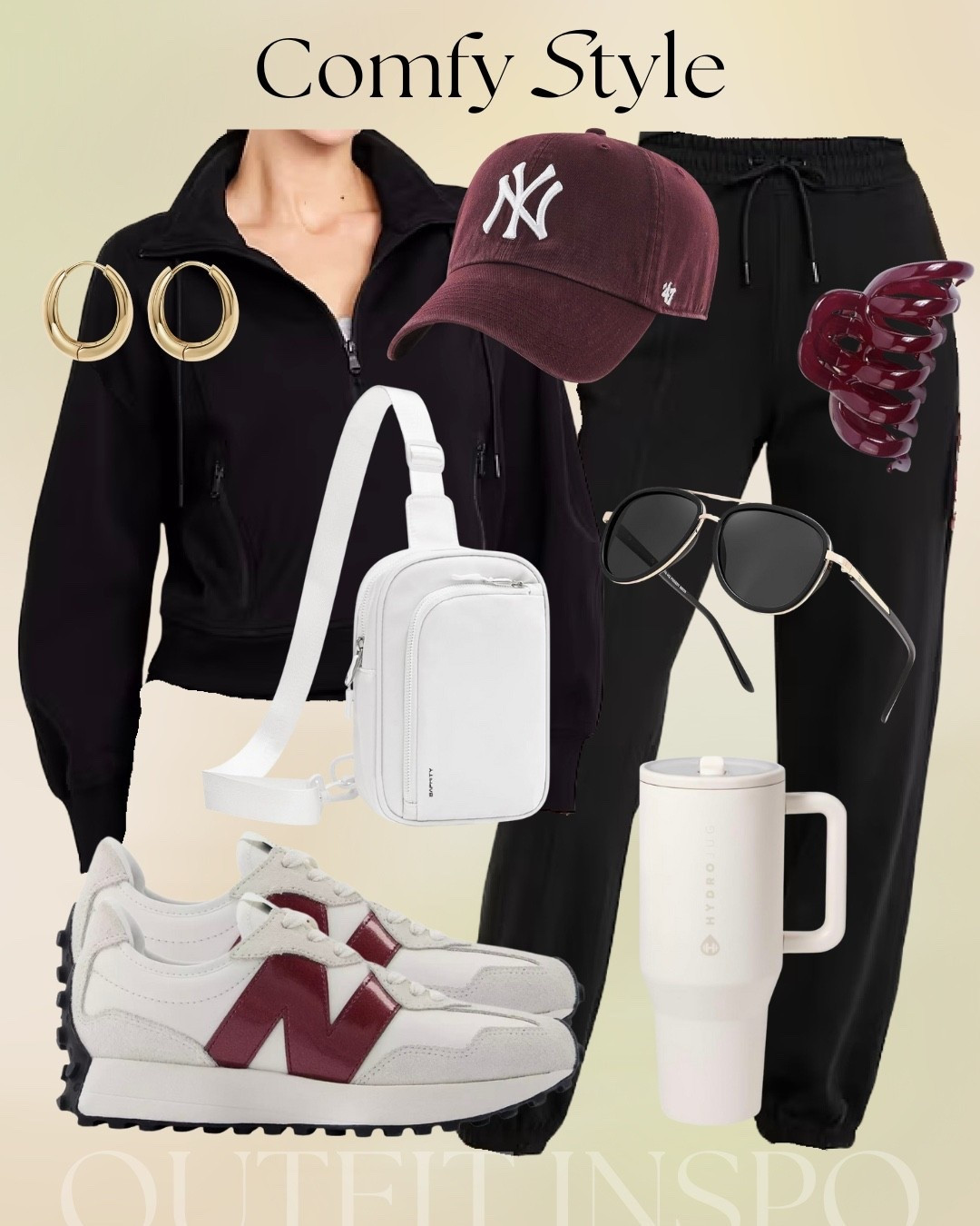 Comfy outfit inspo 🖤 Top + bottoms are 40% off! 

#LTKFindsUnder50 #LTKMidsize #LTKootd