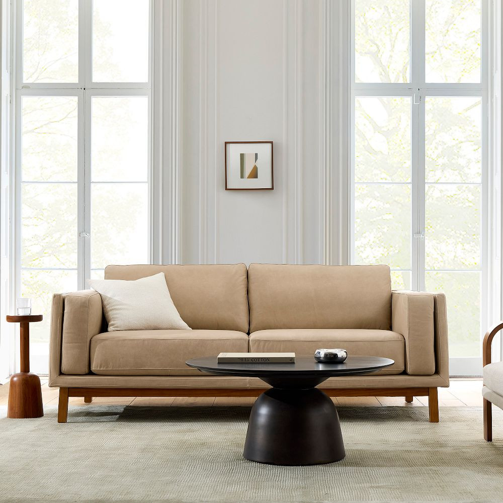 Dekalb Leather Sofa (68"&ndash;96") | West Elm (US)