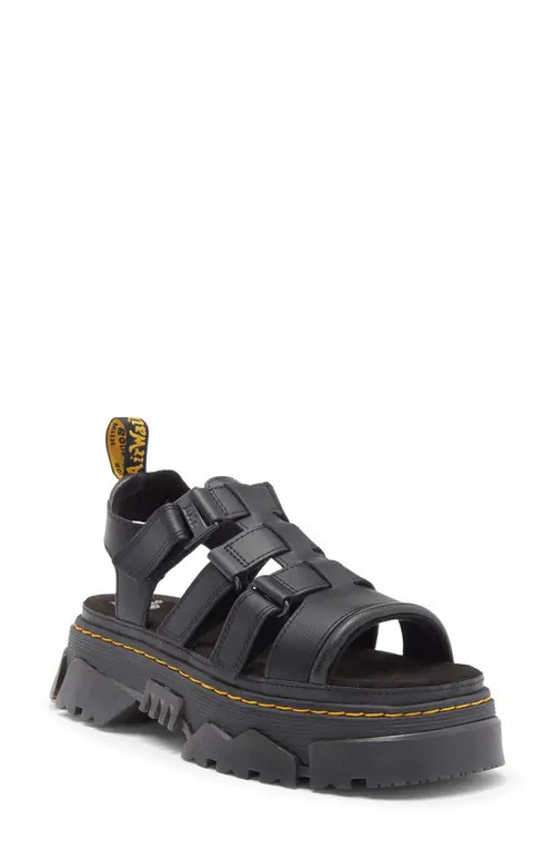 Dr. Martens Mattison Platform Sandal in Black at Nordstrom, Size 10Us | Nordstrom