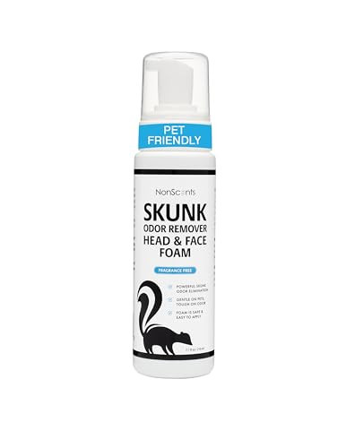 NonScents Skunk Odor Remover Head & Face Foam – Easily Eliminate Skunk Odor from Pets, Carpets, Clothing, Ready-to-Use for Dogs, Cats, Home, Carpet, Car, Clothes - Fragrance Free Freshener | Amazon (US)