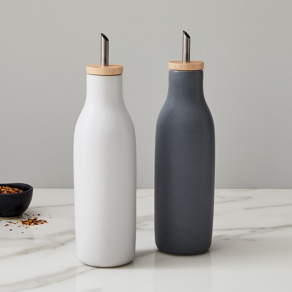 Kaloh Oil &amp; Vinegar Stoneware Containers (Set of 2) | West Elm (US)